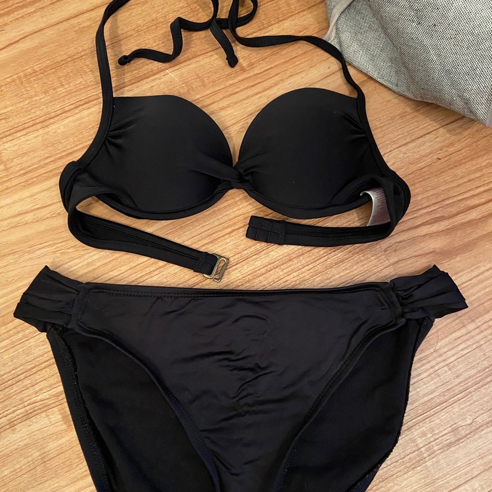 Black Target Bathing Suit